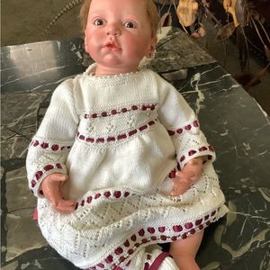 Authentic Reborn Linde Scherer realistic full sz Caucasian doll dressed 22 inch